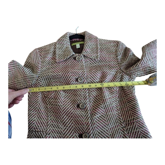 Sigrid Olsen short Multi-color tweed jacket size 2 Versatile - Picture 7 of 10